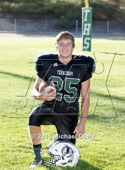Thumbnail 2 in Tehachapi High School Varsity Football Individuals photogallery.