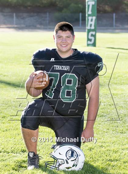 Thumbnail 2 in Tehachapi High School Varsity Football Individuals photogallery.