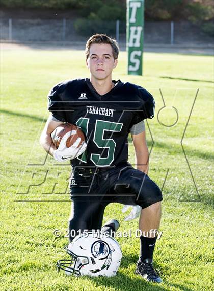 Thumbnail 2 in Tehachapi High School Varsity Football Individuals photogallery.