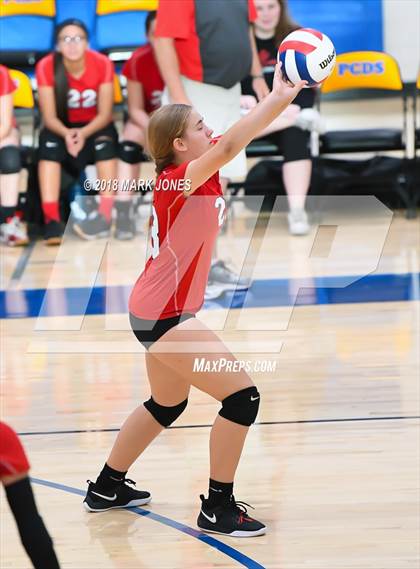 Thumbnail 3 in Pusch Ridge Christian Academy vs. Valley Lutheran (PCDS Desert Classic - Final) photogallery.