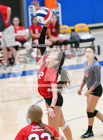 Thumbnail 1 in Pusch Ridge Christian Academy vs. Valley Lutheran (PCDS Desert Classic - Final) photogallery.