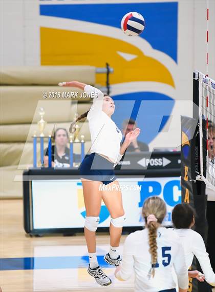 Thumbnail 3 in Pusch Ridge Christian Academy vs. Valley Lutheran (PCDS Desert Classic - Final) photogallery.