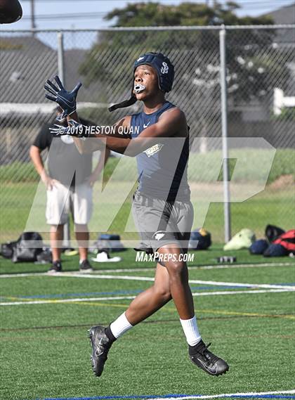 Thumbnail 3 in St. John Bosco vs Rancho Verde (Battle at the Beach 7x7) photogallery.