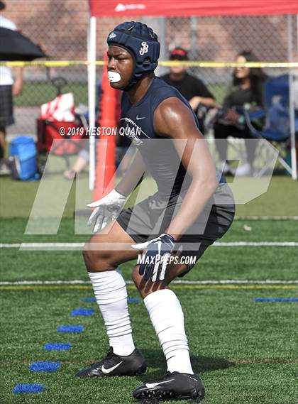 Thumbnail 1 in St. John Bosco vs Rancho Verde (Battle at the Beach 7x7) photogallery.