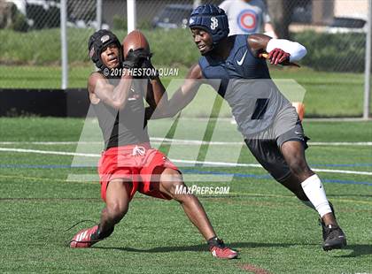 Thumbnail 2 in St. John Bosco vs Rancho Verde (Battle at the Beach 7x7) photogallery.