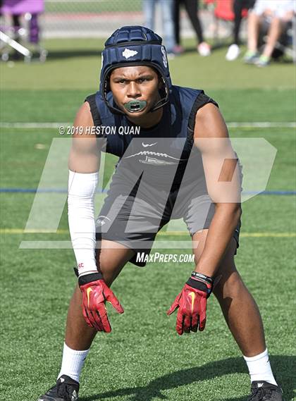Thumbnail 1 in St. John Bosco vs Rancho Verde (Battle at the Beach 7x7) photogallery.