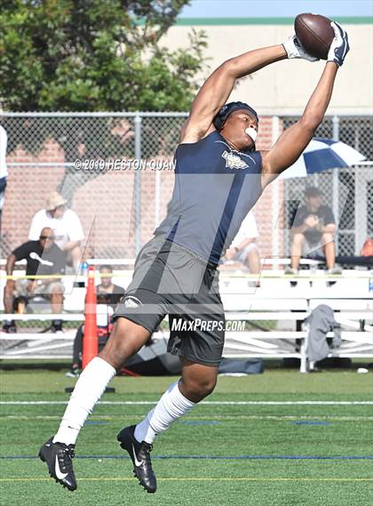 Thumbnail 2 in St. John Bosco vs Rancho Verde (Battle at the Beach 7x7) photogallery.