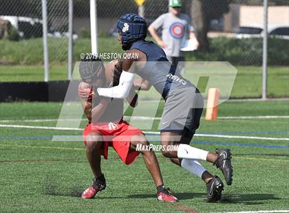 Thumbnail 1 in St. John Bosco vs Rancho Verde (Battle at the Beach 7x7) photogallery.