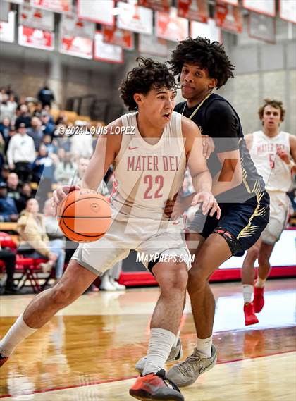 Thumbnail 3 in Notre Dame (SO) @ Mater Dei (CIF State SoCal DIV 1 Regional Playoff) photogallery.