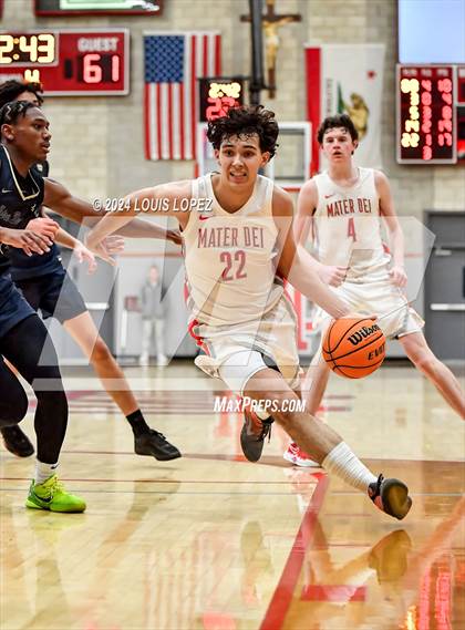 Thumbnail 2 in Notre Dame (SO) @ Mater Dei (CIF State SoCal DIV 1 Regional Playoff) photogallery.