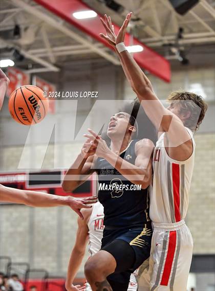 Thumbnail 1 in Notre Dame (SO) @ Mater Dei (CIF State SoCal DIV 1 Regional Playoff) photogallery.