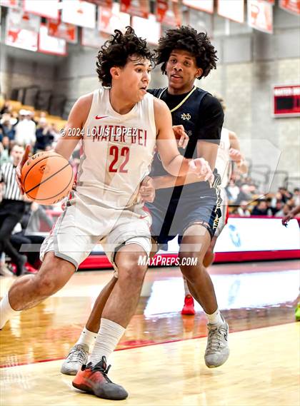 Thumbnail 1 in Notre Dame (SO) @ Mater Dei (CIF State SoCal DIV 1 Regional Playoff) photogallery.