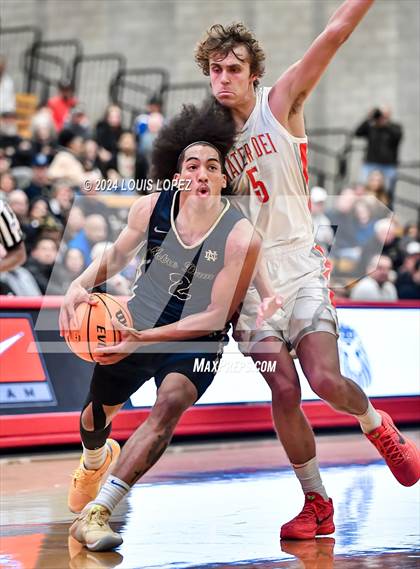 Thumbnail 1 in Notre Dame (SO) @ Mater Dei (CIF State SoCal DIV 1 Regional Playoff) photogallery.