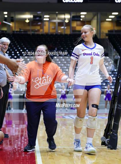 Thumbnail 1 in Grand Oaks vs. Fulshear (UIL 6A Volleyball Division 1 Final) photogallery.