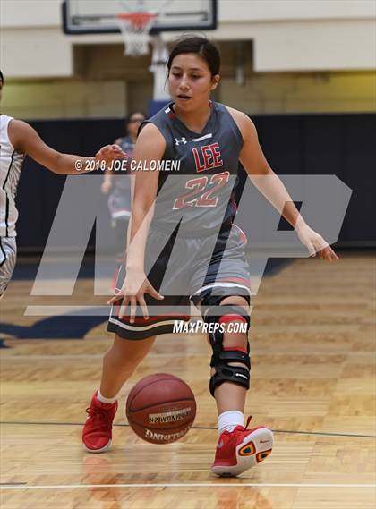 Thumbnail 1 in Harlingen South vs Lee [Robert E.] (NISD Basketball Tournament) photogallery.