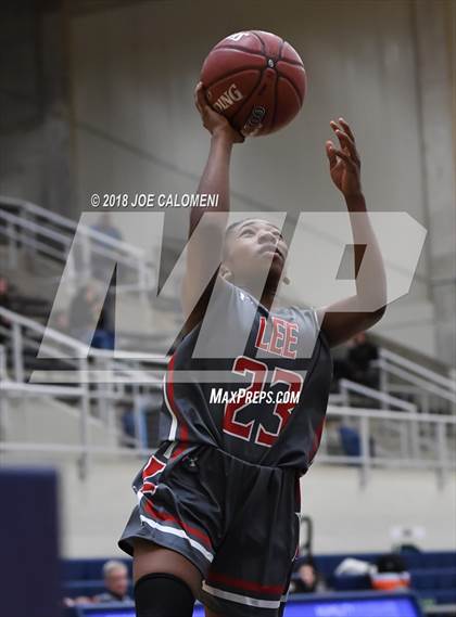 Thumbnail 3 in Harlingen South vs Lee [Robert E.] (NISD Basketball Tournament) photogallery.