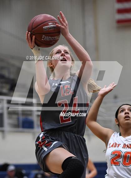 Thumbnail 1 in Harlingen South vs Lee [Robert E.] (NISD Basketball Tournament) photogallery.
