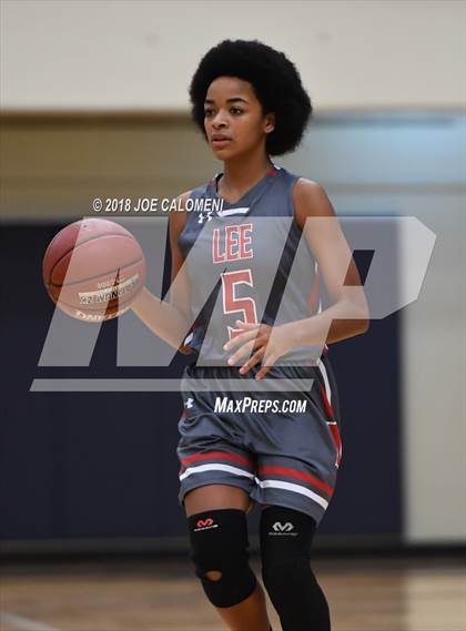 Thumbnail 2 in Harlingen South vs Lee [Robert E.] (NISD Basketball Tournament) photogallery.