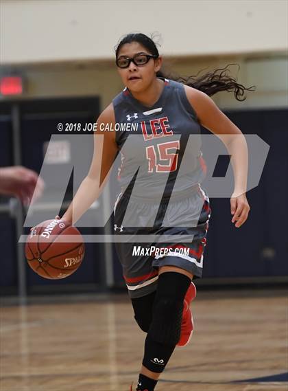Thumbnail 1 in Harlingen South vs Lee [Robert E.] (NISD Basketball Tournament) photogallery.