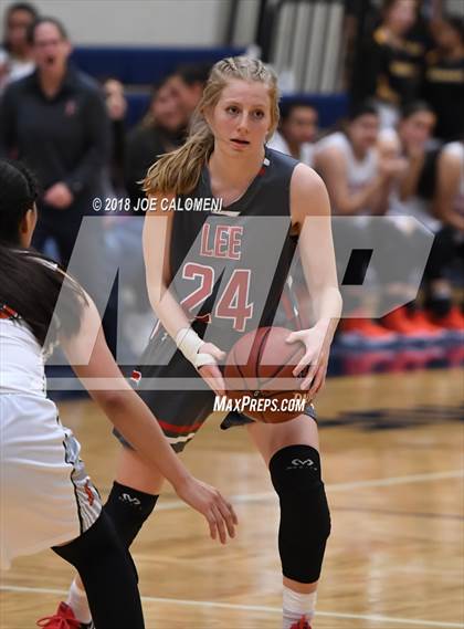 Thumbnail 3 in Harlingen South vs Lee [Robert E.] (NISD Basketball Tournament) photogallery.