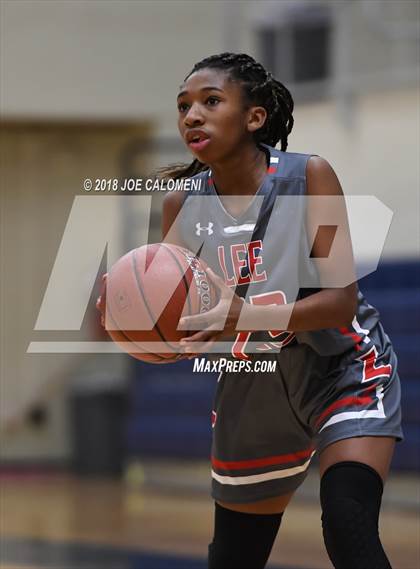 Thumbnail 1 in Harlingen South vs Lee [Robert E.] (NISD Basketball Tournament) photogallery.