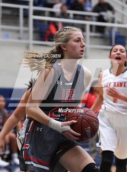 Thumbnail 1 in Harlingen South vs Lee [Robert E.] (NISD Basketball Tournament) photogallery.