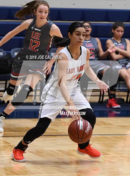 Thumbnail 2 in Harlingen South vs Lee [Robert E.] (NISD Basketball Tournament) photogallery.