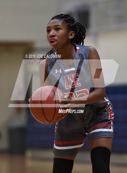 Thumbnail 2 in Harlingen South vs Lee [Robert E.] (NISD Basketball Tournament) photogallery.