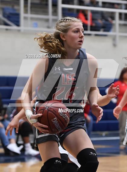 Thumbnail 3 in Harlingen South vs Lee [Robert E.] (NISD Basketball Tournament) photogallery.