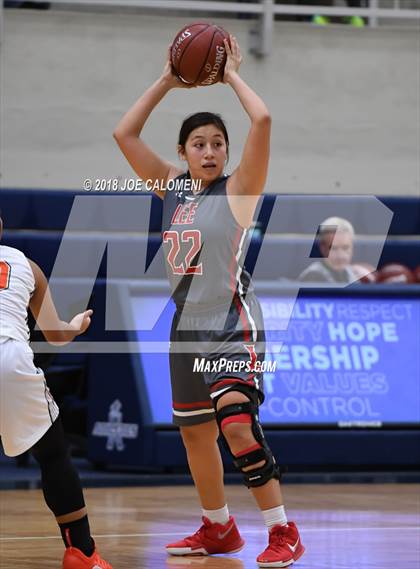 Thumbnail 2 in Harlingen South vs Lee [Robert E.] (NISD Basketball Tournament) photogallery.