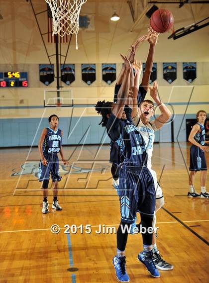 Thumbnail 2 in Wesley Chapel vs Nature Coast Tech (Nature Coast Holiday Tournament) photogallery.