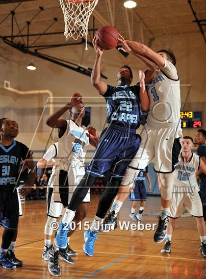 Thumbnail 2 in Wesley Chapel vs Nature Coast Tech (Nature Coast Holiday Tournament) photogallery.