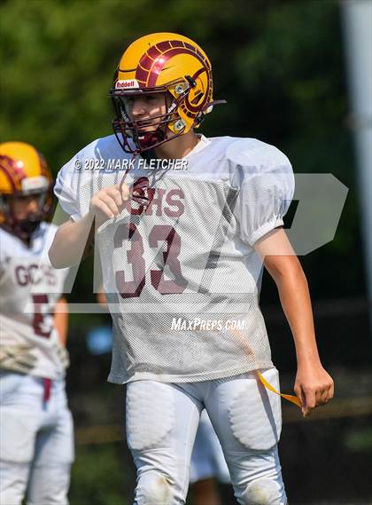 Thumbnail 2 in Gloucester Catholic @ Gateway Regional (Scrimmage) photogallery.
