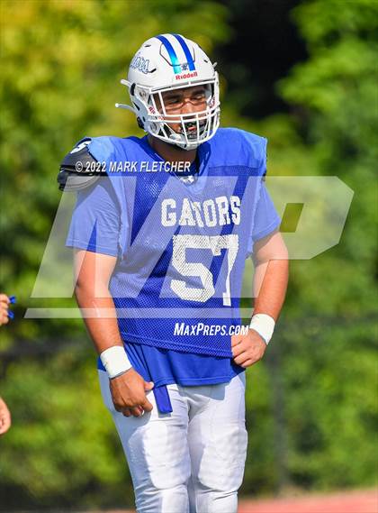 Thumbnail 3 in Gloucester Catholic @ Gateway Regional (Scrimmage) photogallery.