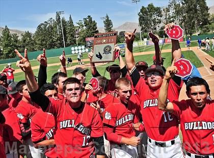 Thumbnail 3 in Oak Hills vs. Citrus Valley (CIF SS D5 Final) photogallery.