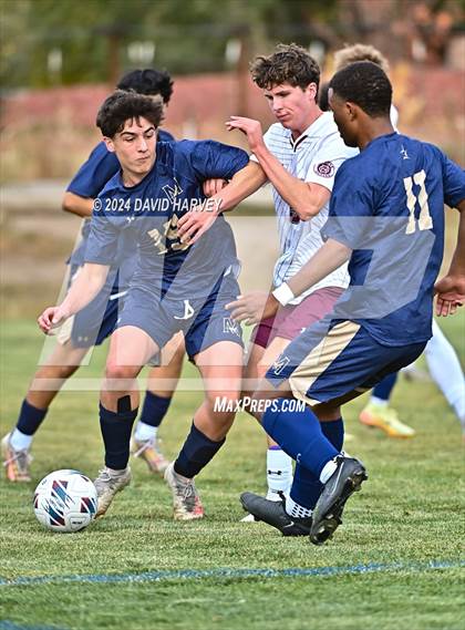 Thumbnail 2 in Golden @ Mullen Soccer 4A Second Round photogallery.