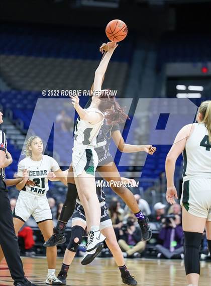 Thumbnail 3 in Cedar Park vs. College Station (UIL 5A State Semifinal) photogallery.