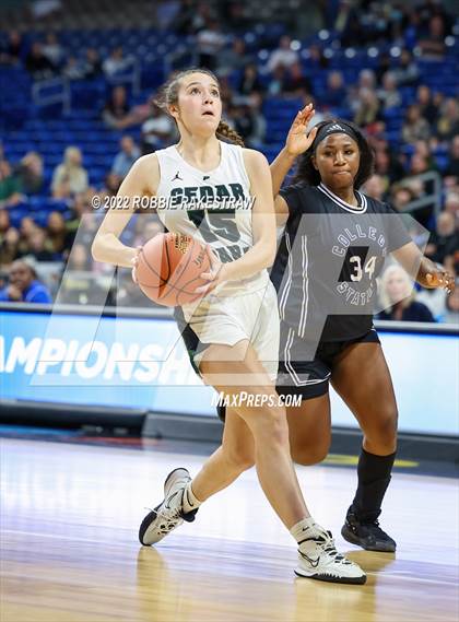 Thumbnail 2 in Cedar Park vs. College Station (UIL 5A State Semifinal) photogallery.