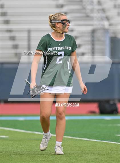 Thumbnail 2 in Wesleyan vs. Westminster (GHSA 1A-4A Championship) photogallery.