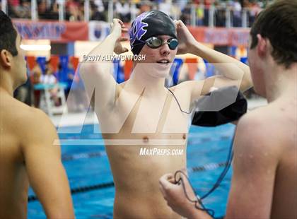 Thumbnail 2 in NCHSAA 3A State Swimming Championship (Finals) photogallery.