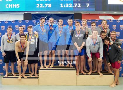 Thumbnail 2 in NCHSAA 3A State Swimming Championship (Finals) photogallery.