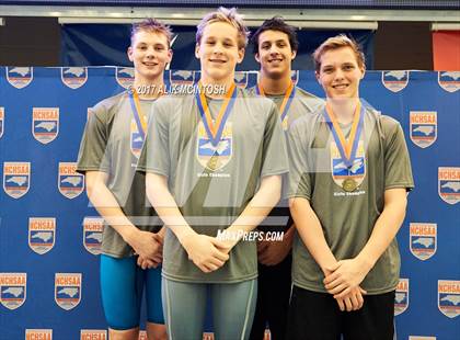 Thumbnail 1 in NCHSAA 3A State Swimming Championship (Finals) photogallery.