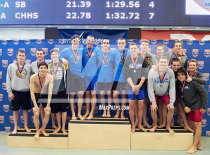 Thumbnail 1 in NCHSAA 3A State Swimming Championship (Finals) photogallery.