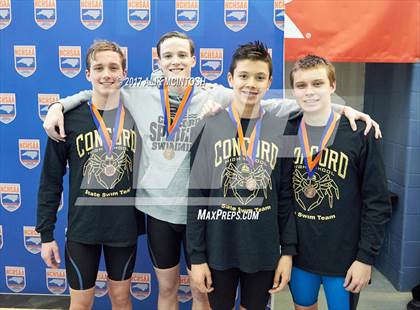 Thumbnail 3 in NCHSAA 3A State Swimming Championship (Finals) photogallery.