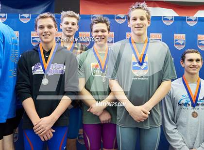 Thumbnail 2 in NCHSAA 3A State Swimming Championship (Finals) photogallery.