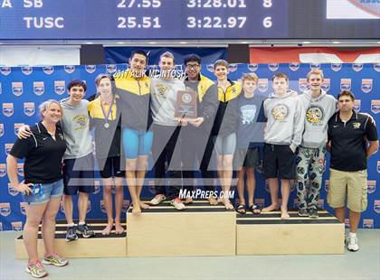 Thumbnail 2 in NCHSAA 3A State Swimming Championship (Finals) photogallery.