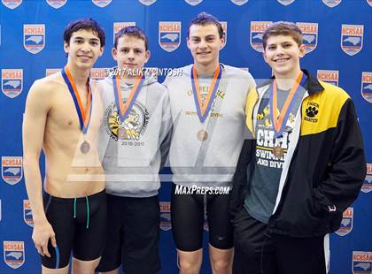 Thumbnail 1 in NCHSAA 3A State Swimming Championship (Finals) photogallery.