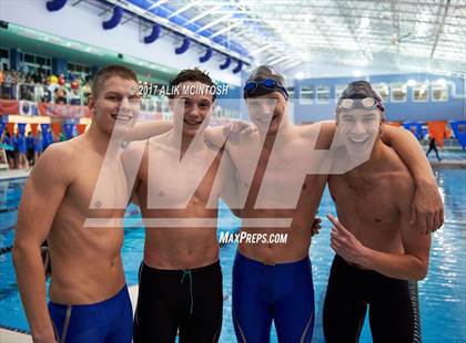 Thumbnail 2 in NCHSAA 3A State Swimming Championship (Finals) photogallery.