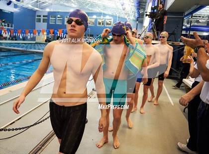 Thumbnail 1 in NCHSAA 3A State Swimming Championship (Finals) photogallery.