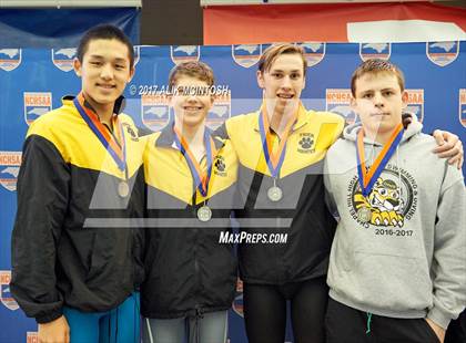Thumbnail 2 in NCHSAA 3A State Swimming Championship (Finals) photogallery.